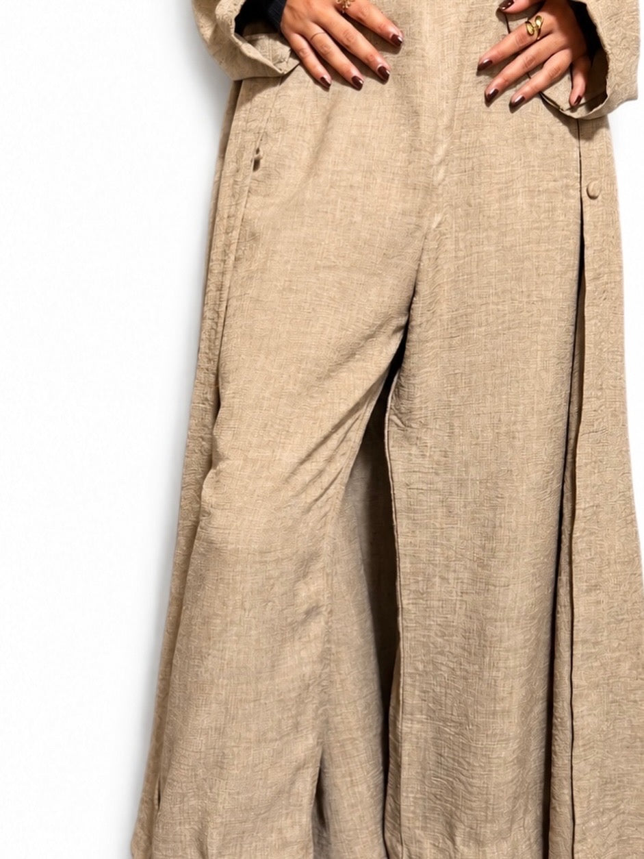 Sahra Abaya Set - Olive Brown