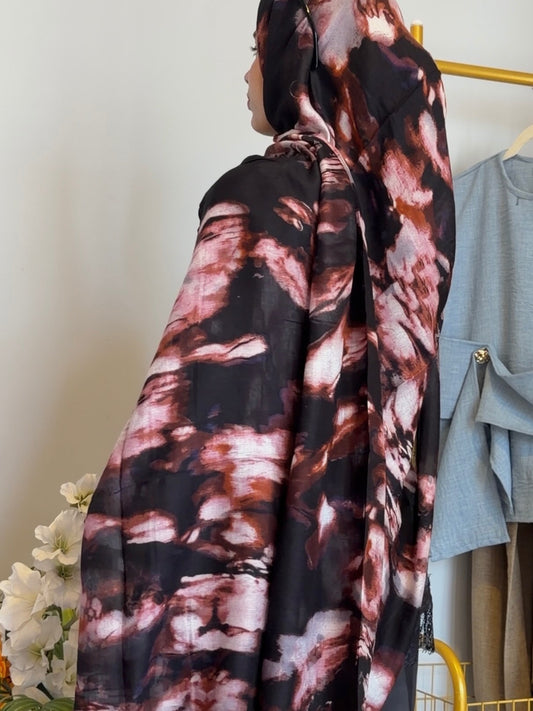 Printed Modal Hijab - Roselle