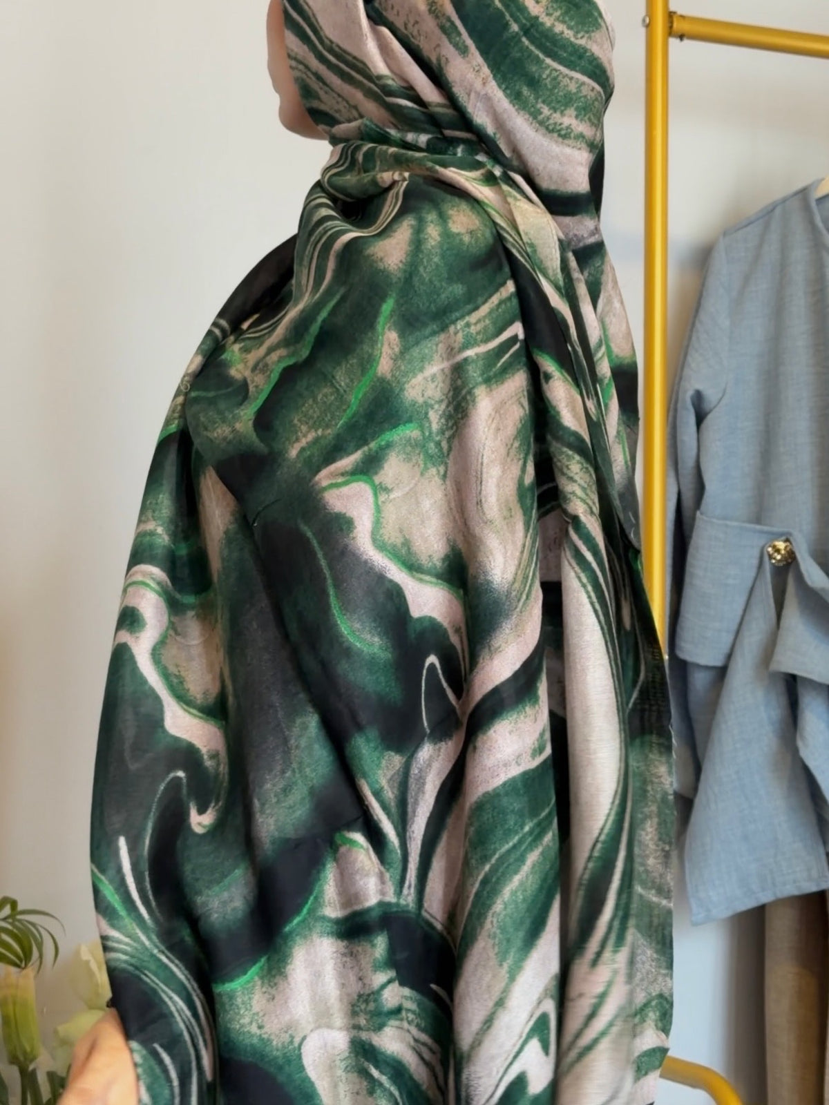 Printed Modal Hijab - Verdant