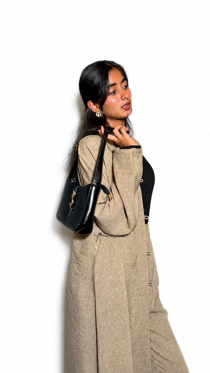 Sahra Abaya Set - Olive Brown