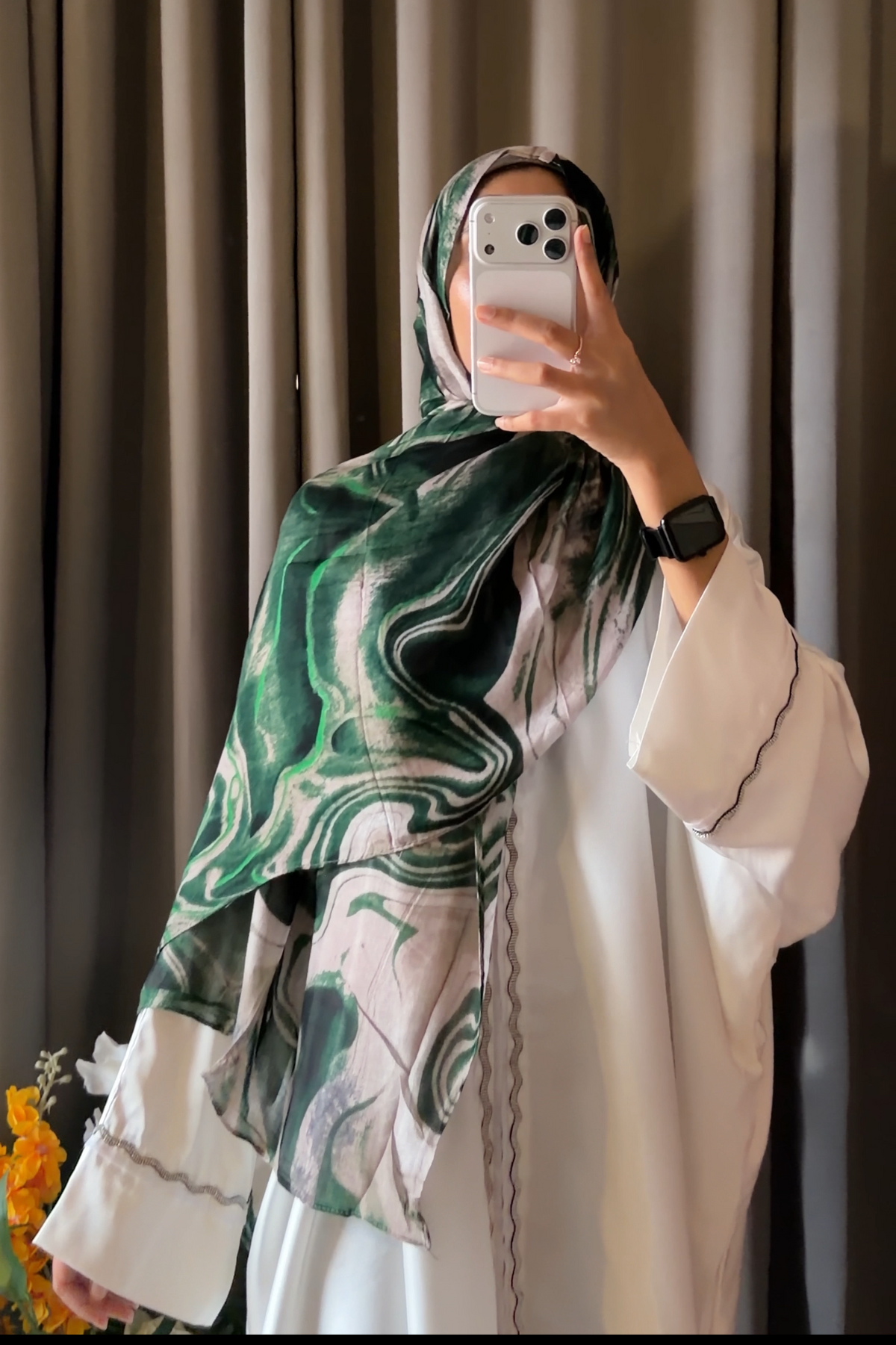 Printed Modal Hijab - Verdant