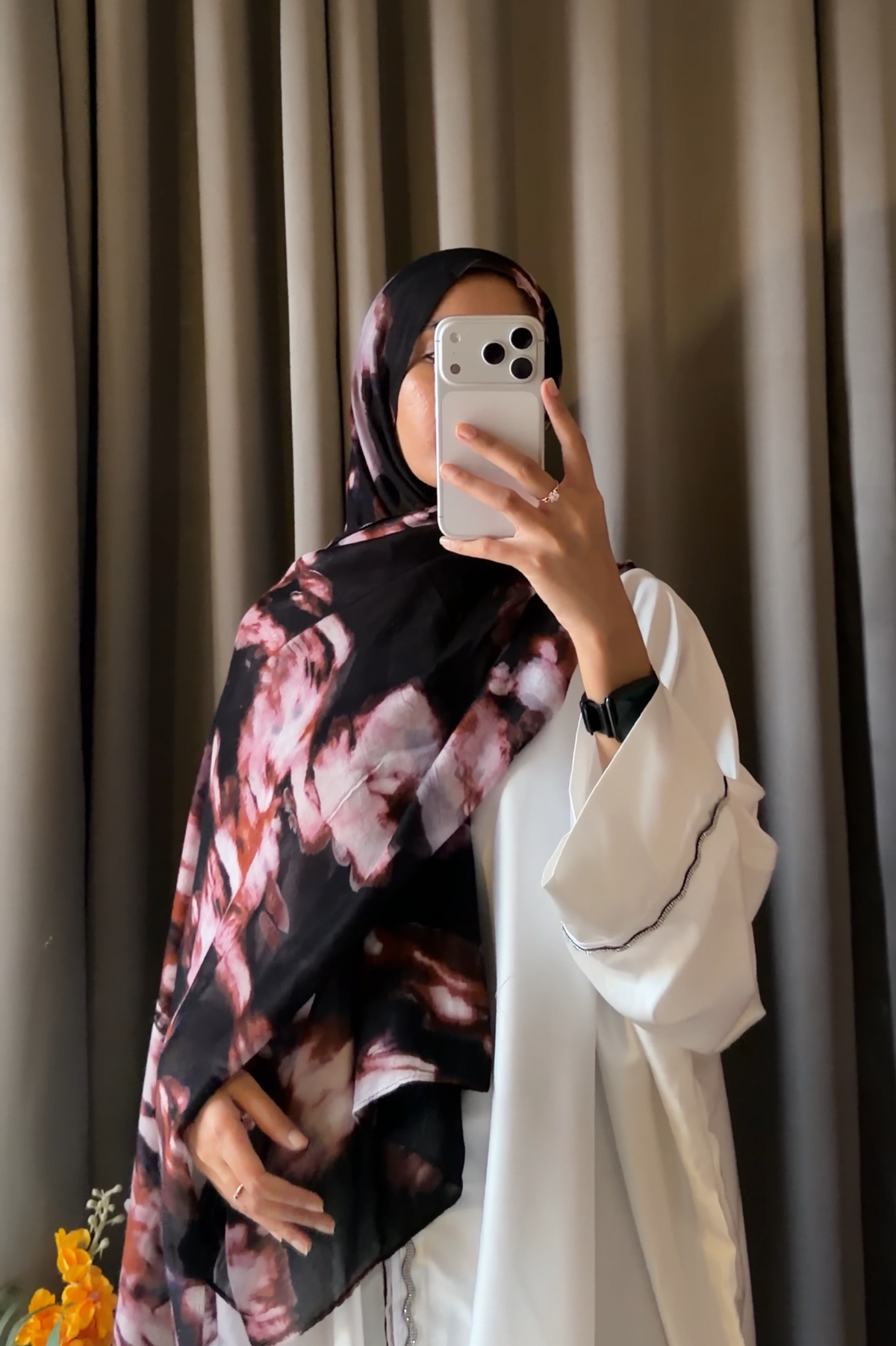 Printed Modal Hijab - Roselle